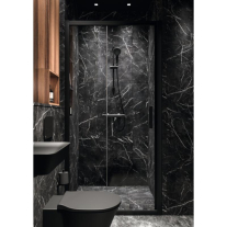 Set de duș Ideal Standard, Idealrain Soft cu pară, bară de duș și furtun, negru mat